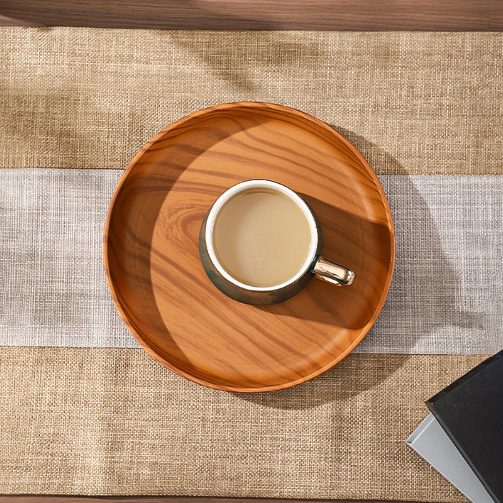 Coffee Tea Stand - 1 Stück runder Dessertteller aus Kunststoff,