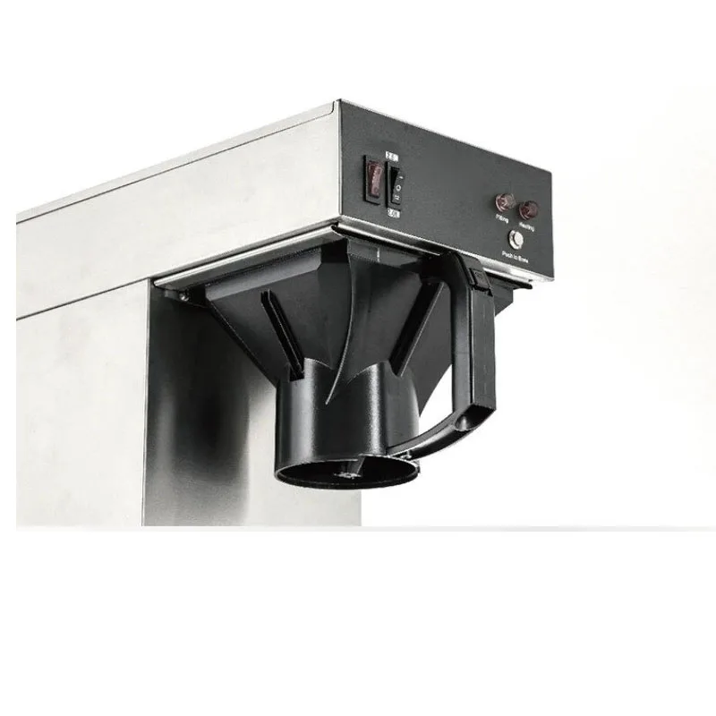 Coffee Tea Cup - Kommerzieller Edelstahl-Filterkaffeeautomat Automatische Einzelportions-Kaffeemaschine mit Heißwasserausgabe