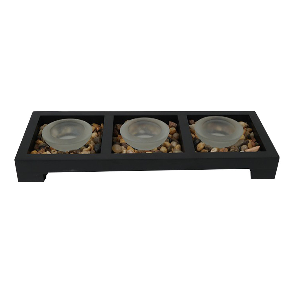 Coffee Tea Holder - 1 Set Teelichthalter aus Glas, mattiertes