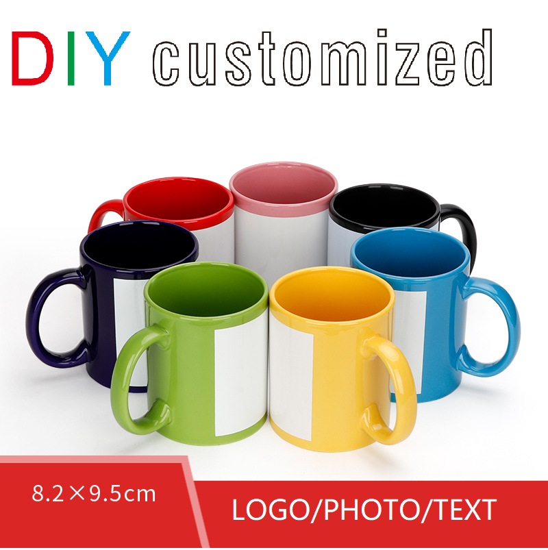 Coffee Tea Photos - Schwarze Tasse zum Selbermachen, Logo, Keramik,