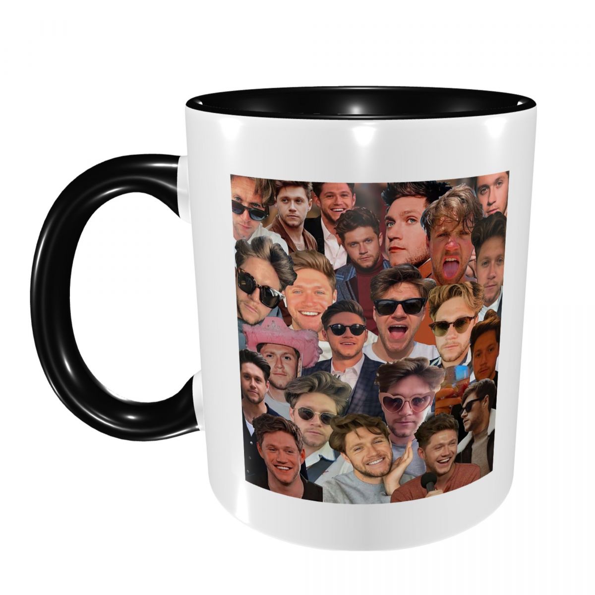Coffee Tea Photos - NiallHoran Fotocollage-Tasse, lustige Keramik-Kaffeetassen, Teebecher, Milchbecher,
