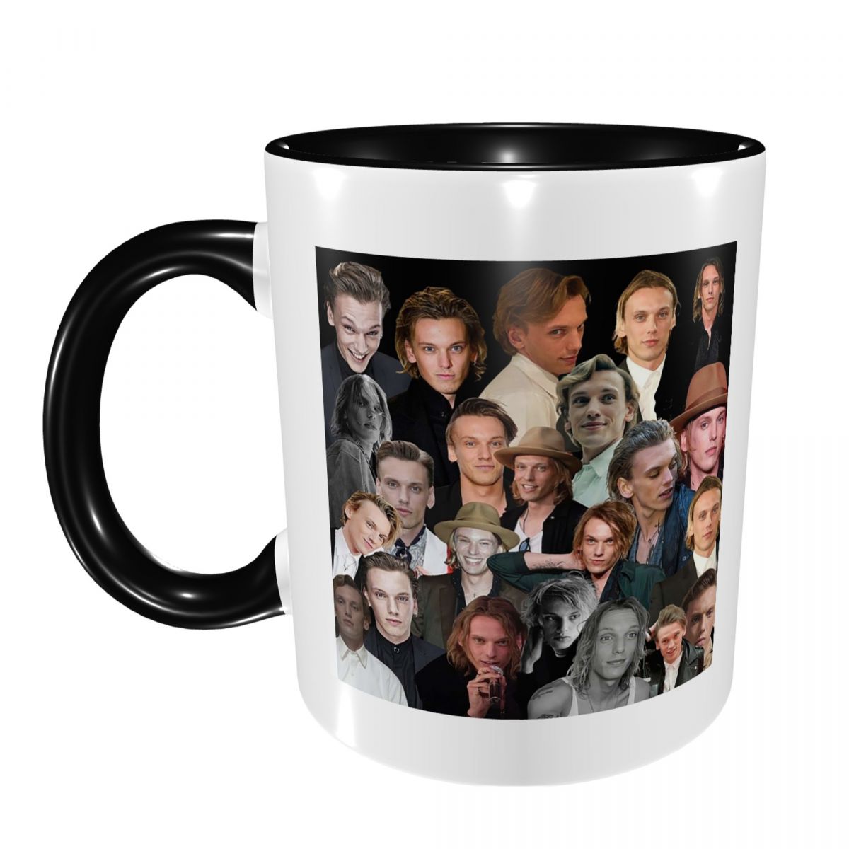 Coffee Tea Photos - Jamie Campbell Bower Fotocollage-Tasse, lustige Keramik-Kaffeetassen,