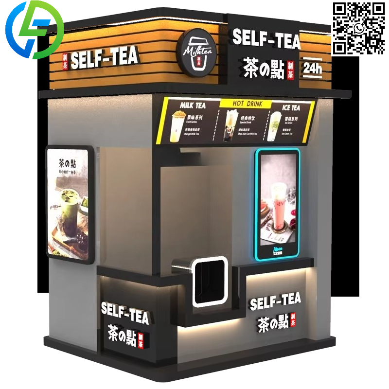 Coffee Tea Vending Machine Price - Maßgeschneiderte, stark nachgefragte, intelligente, automatische Bubble-Tea-Verkaufsmaschine