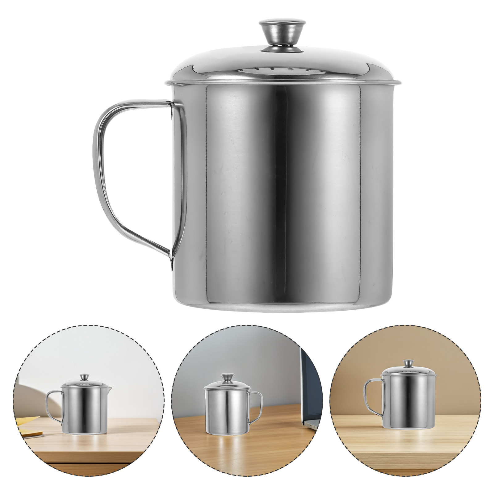 Coffee Tea Cup - Edelstahl-Kinder-Wasserbecher, doppelwandig isoliert, wiederverwendbar, Kaffee- und