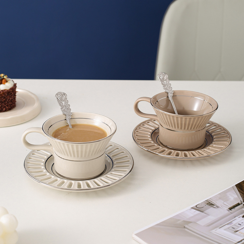 Coffee Tea Cup - Luxus Keramik Kaffee Tasse Gericht Nordic