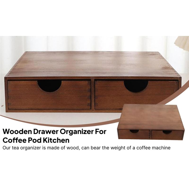 TFTP-Holz-Kaffeepad-Aufbewahru – Coffee Tea Organizer Bewertung und Preis