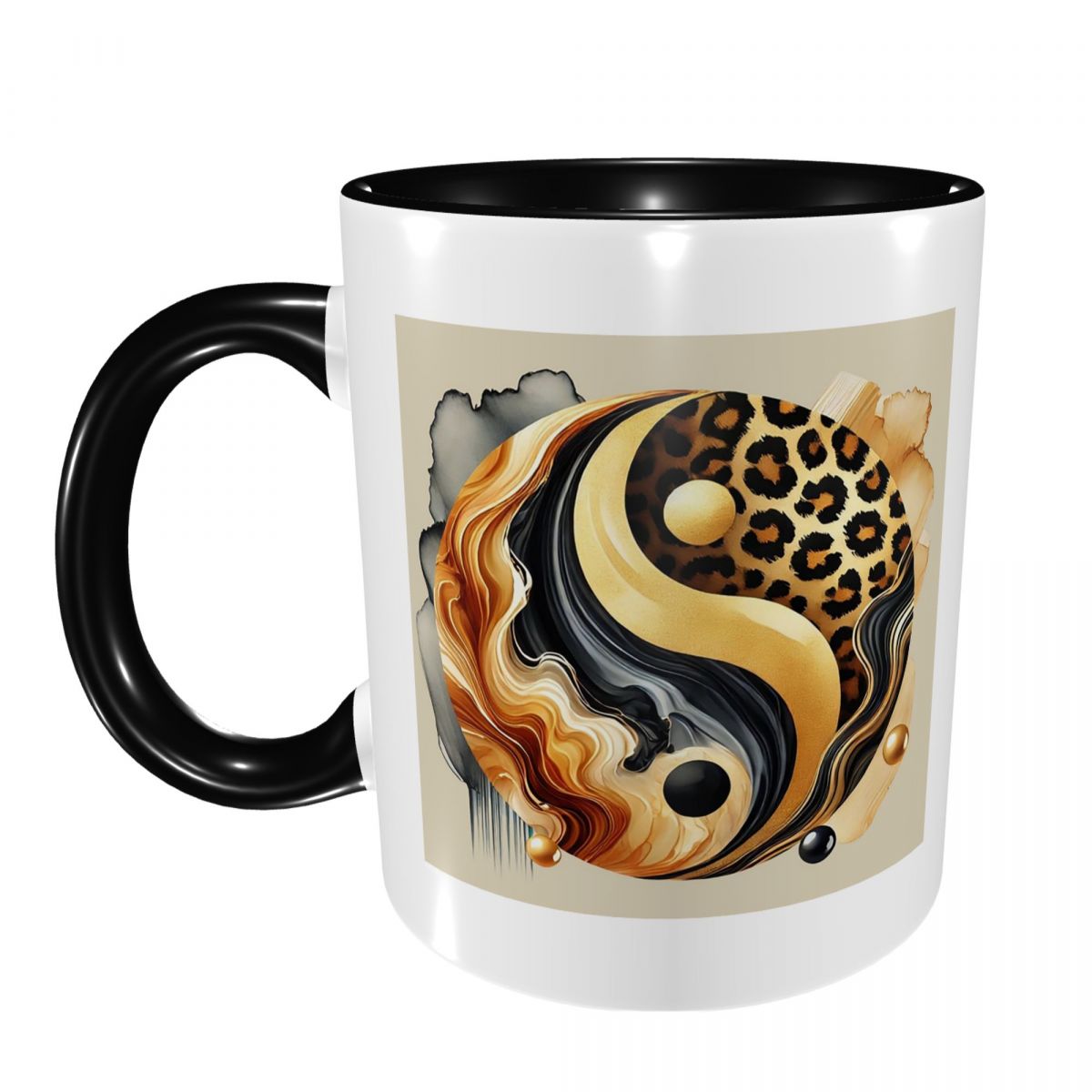 Luxuriöse Gold-Marmor Yin-Yang – Coffee Tea Yin Yang Bewertung und Preis