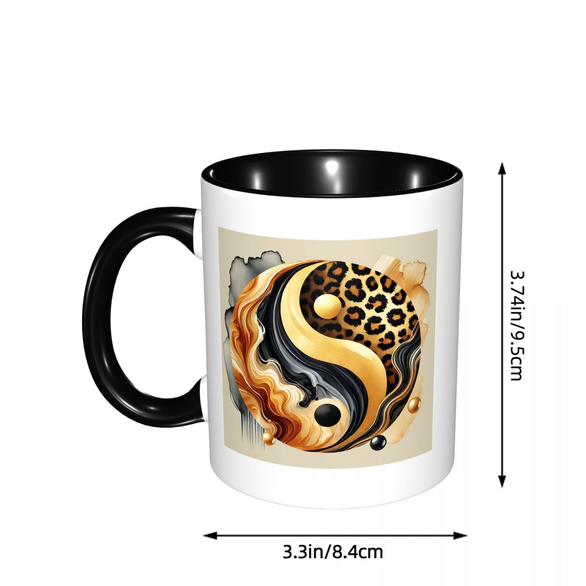 Luxuriöse Gold-Marmor Yin-Yang – Coffee Tea Yin Yang Bewertung und Preis