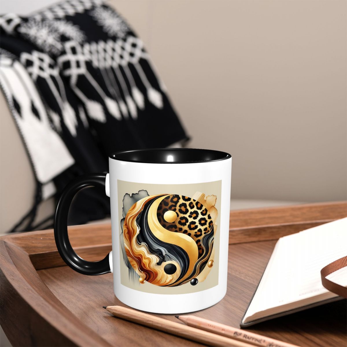 Luxuriöse Gold-Marmor Yin-Yang – Coffee Tea Yin Yang Bewertung und Preis