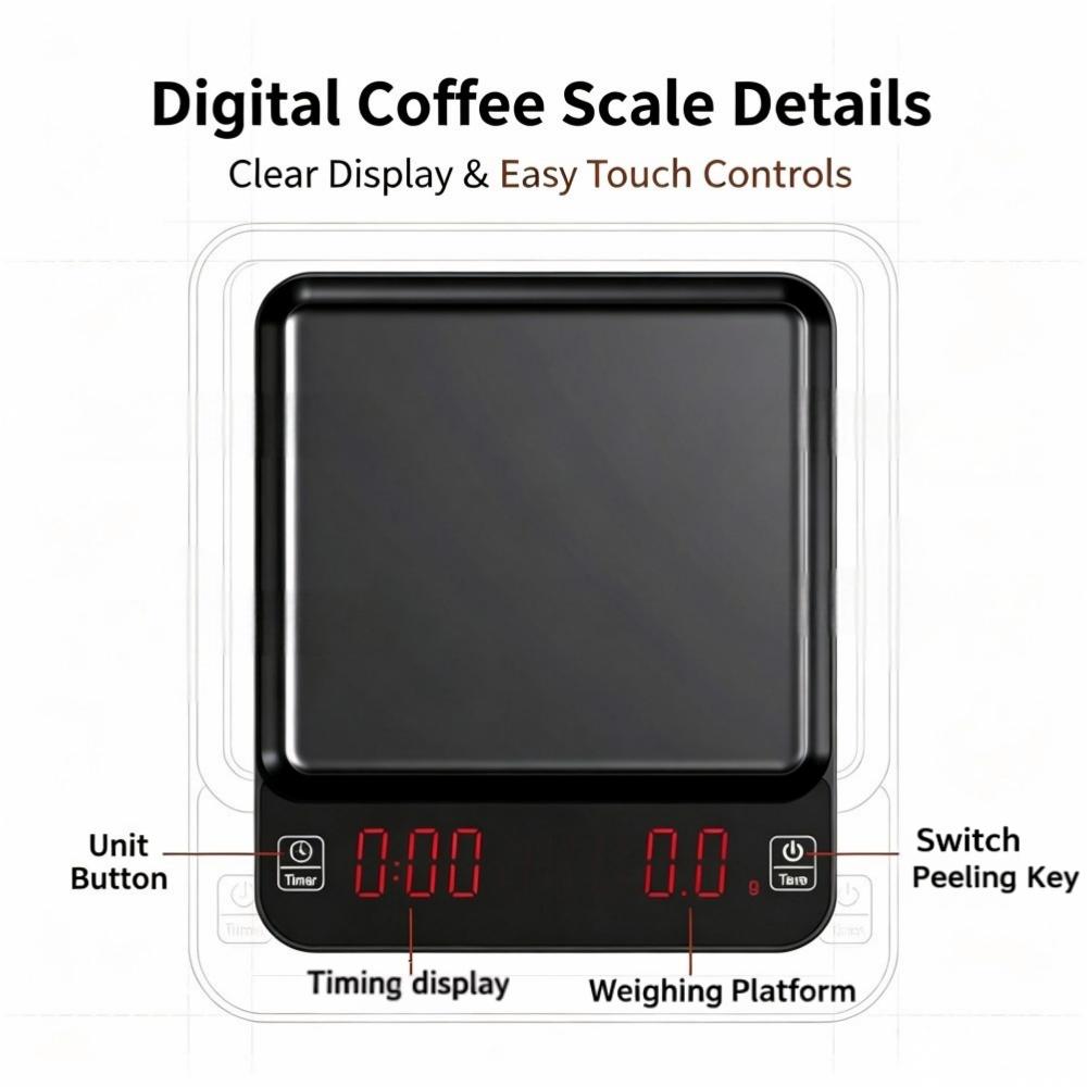 3kg/0,1g Hochpräzise Digitale  – Coffee & Tea Restaurant Bewertung und Preis