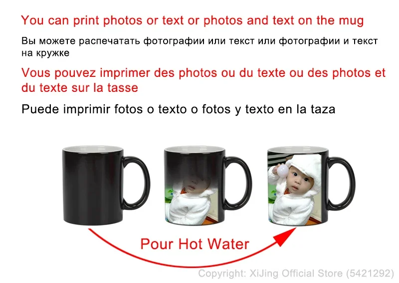 DIY Foto Schwarz becher Magie  – Coffee Tea Photos Bewertung und Preis