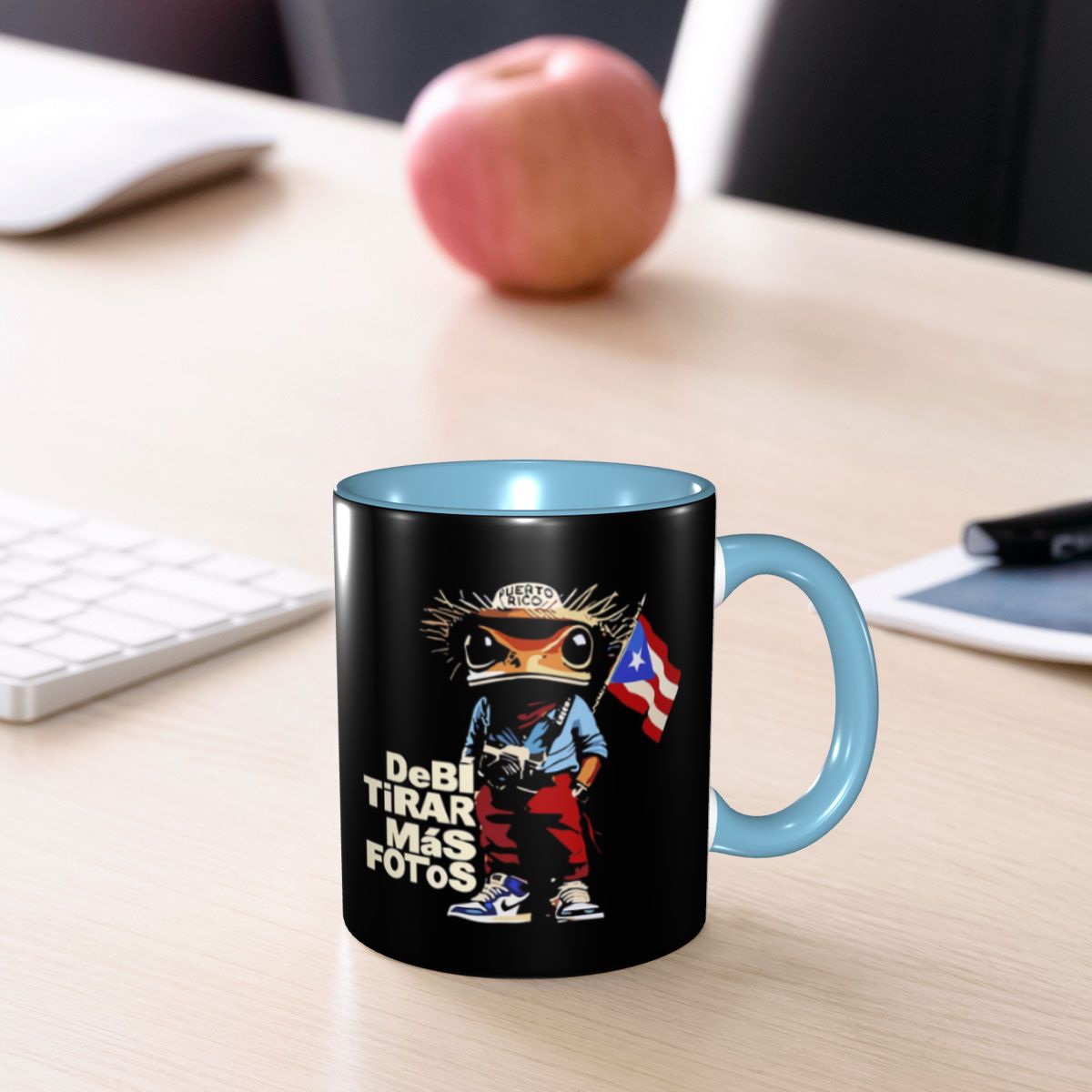 Bad Bunny DTMF Debi Tirar Mas  – Coffee Tea Cup Foto Bewertung und Preis