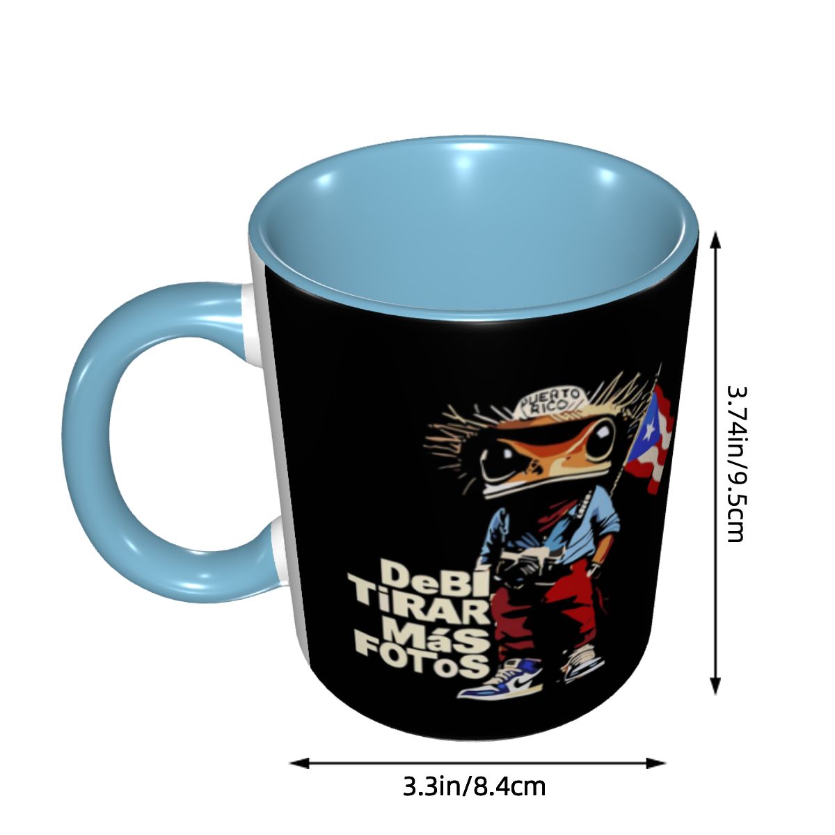 Bad Bunny DTMF Debi Tirar Mas  – Coffee Tea Cup Foto Bewertung und Preis