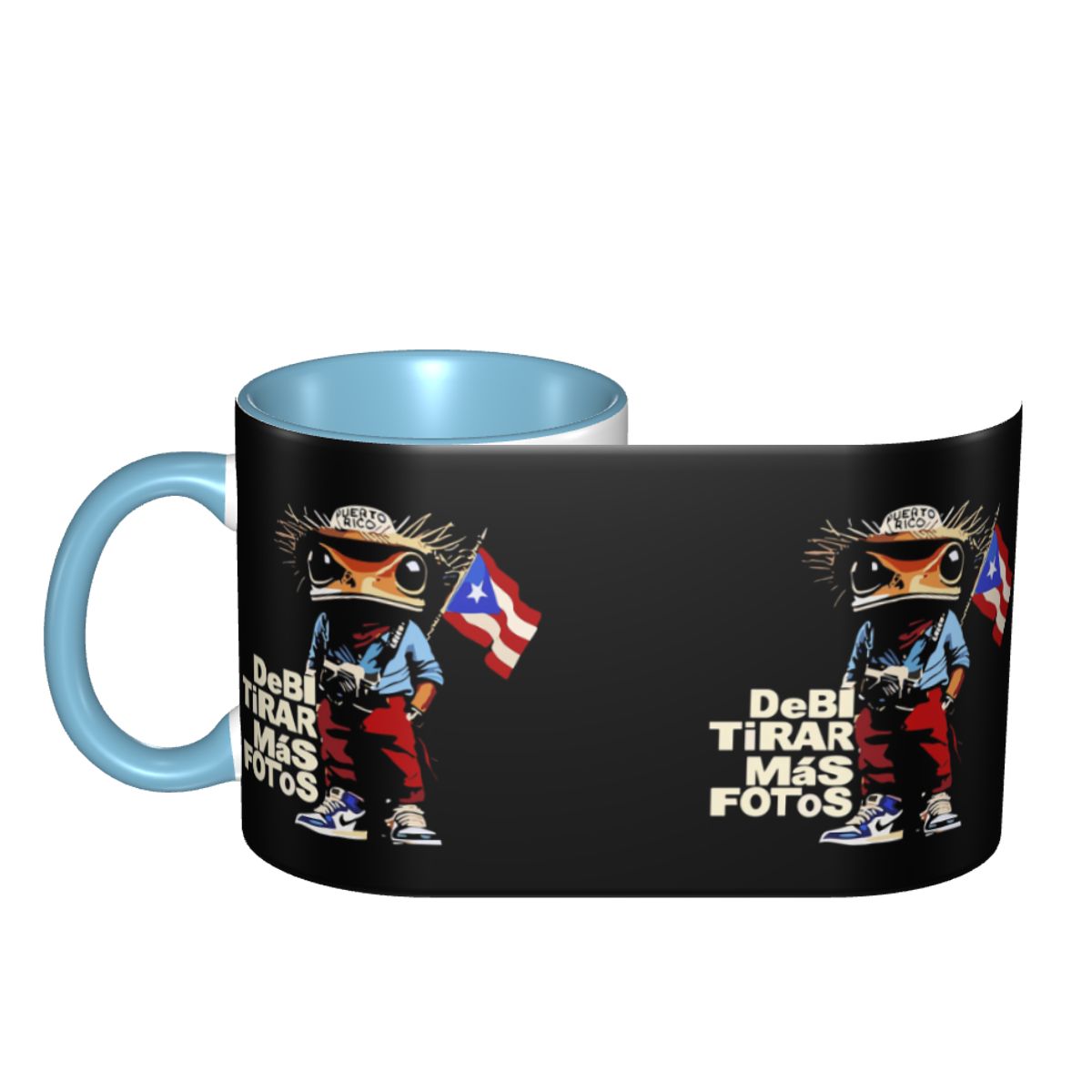 Bad Bunny DTMF Debi Tirar Mas  – Coffee Tea Cup Foto Bewertung und Preis