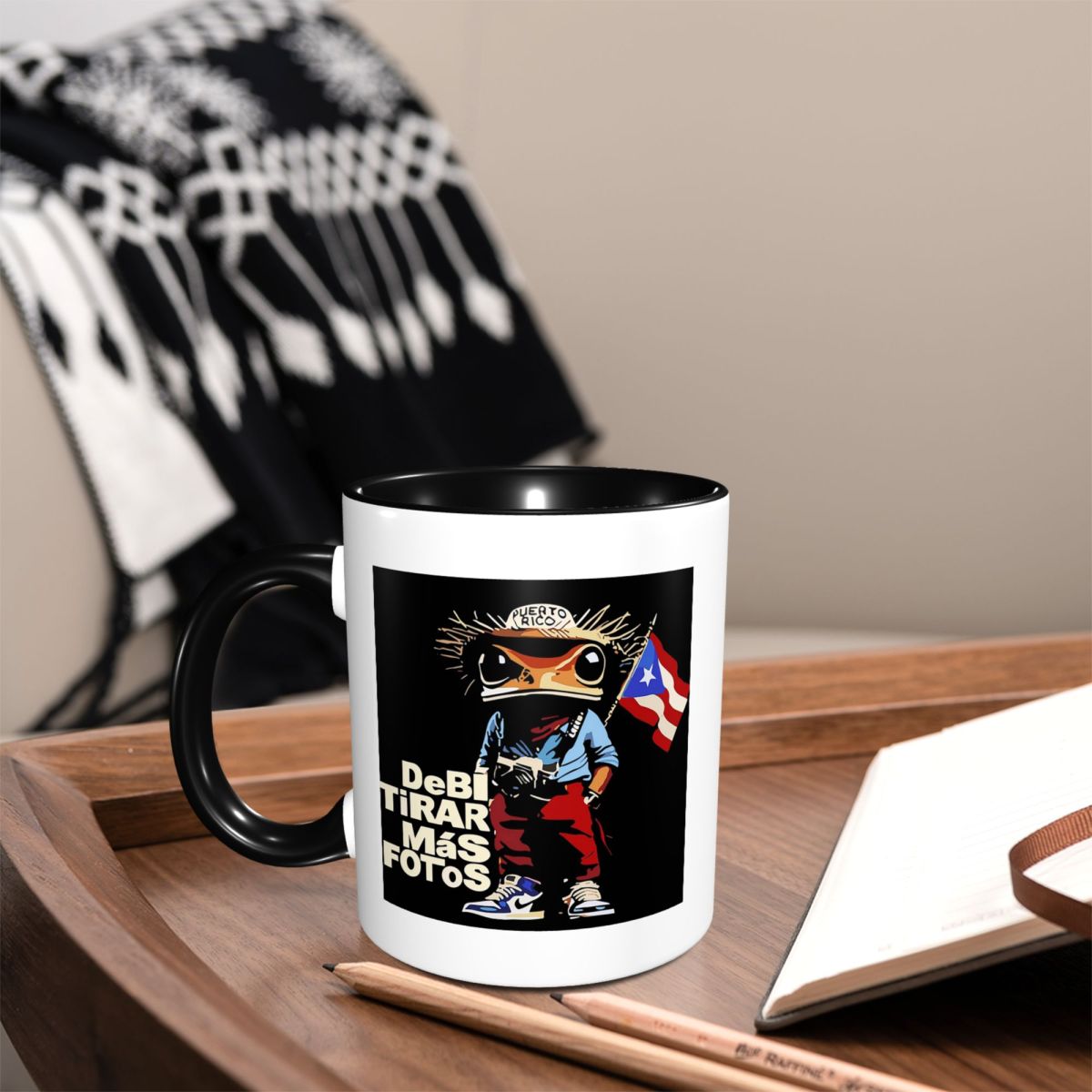 Bad Bunny DTMF Debi Tirar Mas  – Coffee Tea Cup Foto Bewertung und Preis