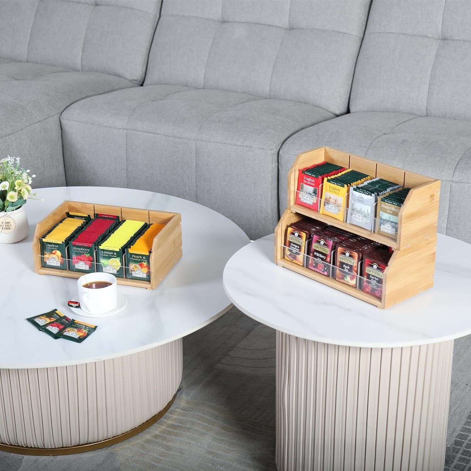 Bambus Teebeutel-Aufbewahrungs – Coffee Tea Organizer Bewertung und Preis