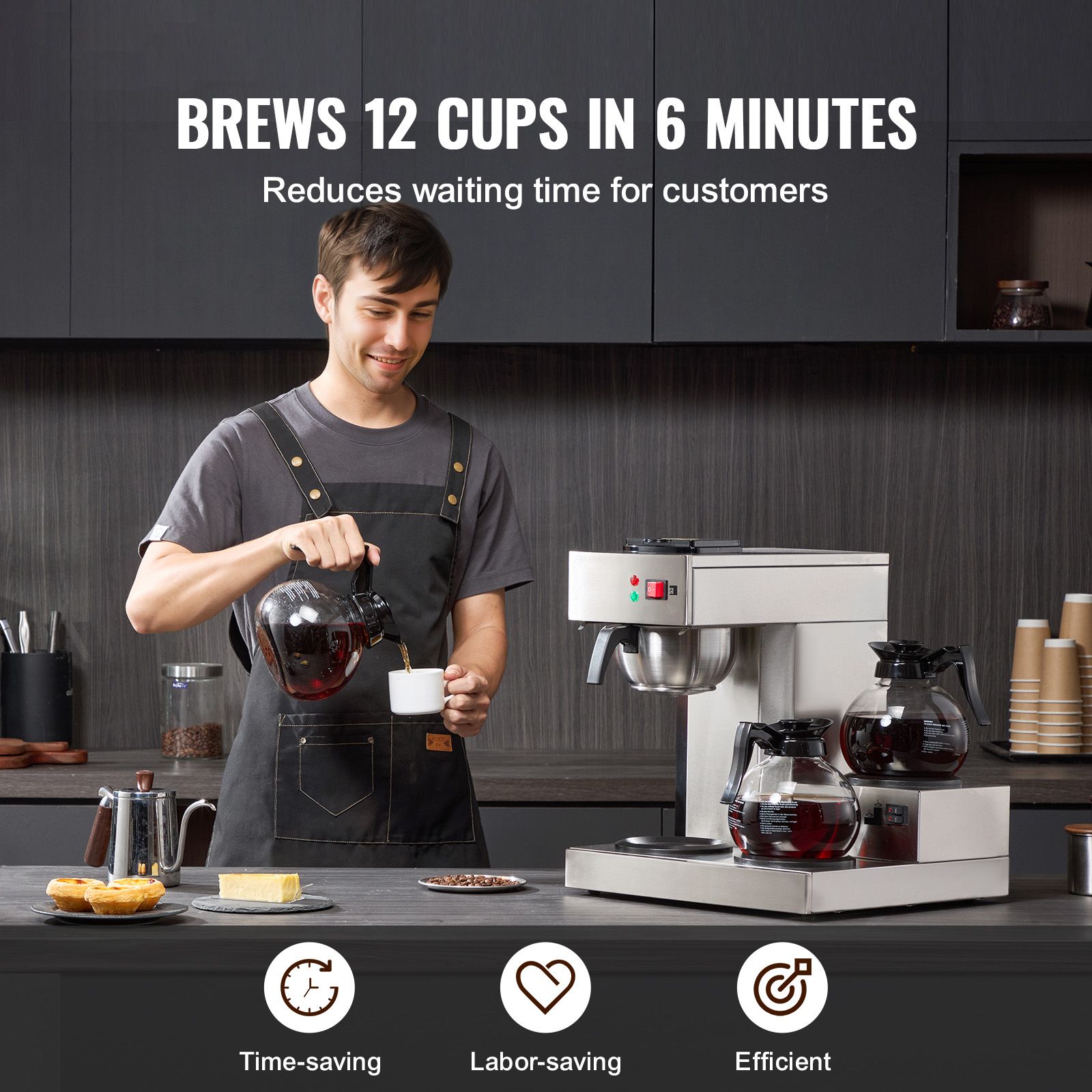 12-Tassen-Kaffeemaschine für d – Coffee & Tea Restaurant Bewertung und Preis