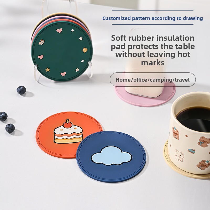 5 Stück Blanko-PVC-Untersetzer – Coffee Tea Photos Bewertung und Preis