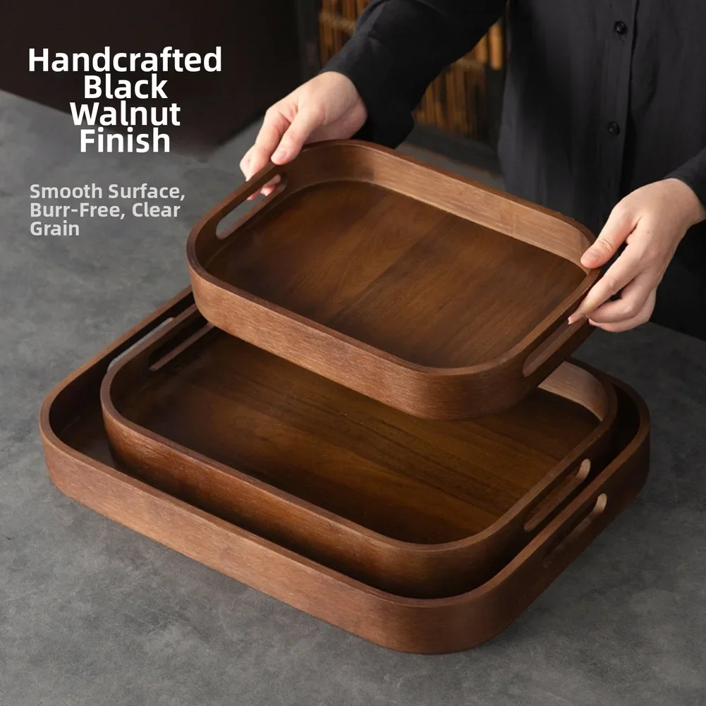 Teetablett aus Holz mit Griffe – Coffee Tea Stand Bewertung und Preis