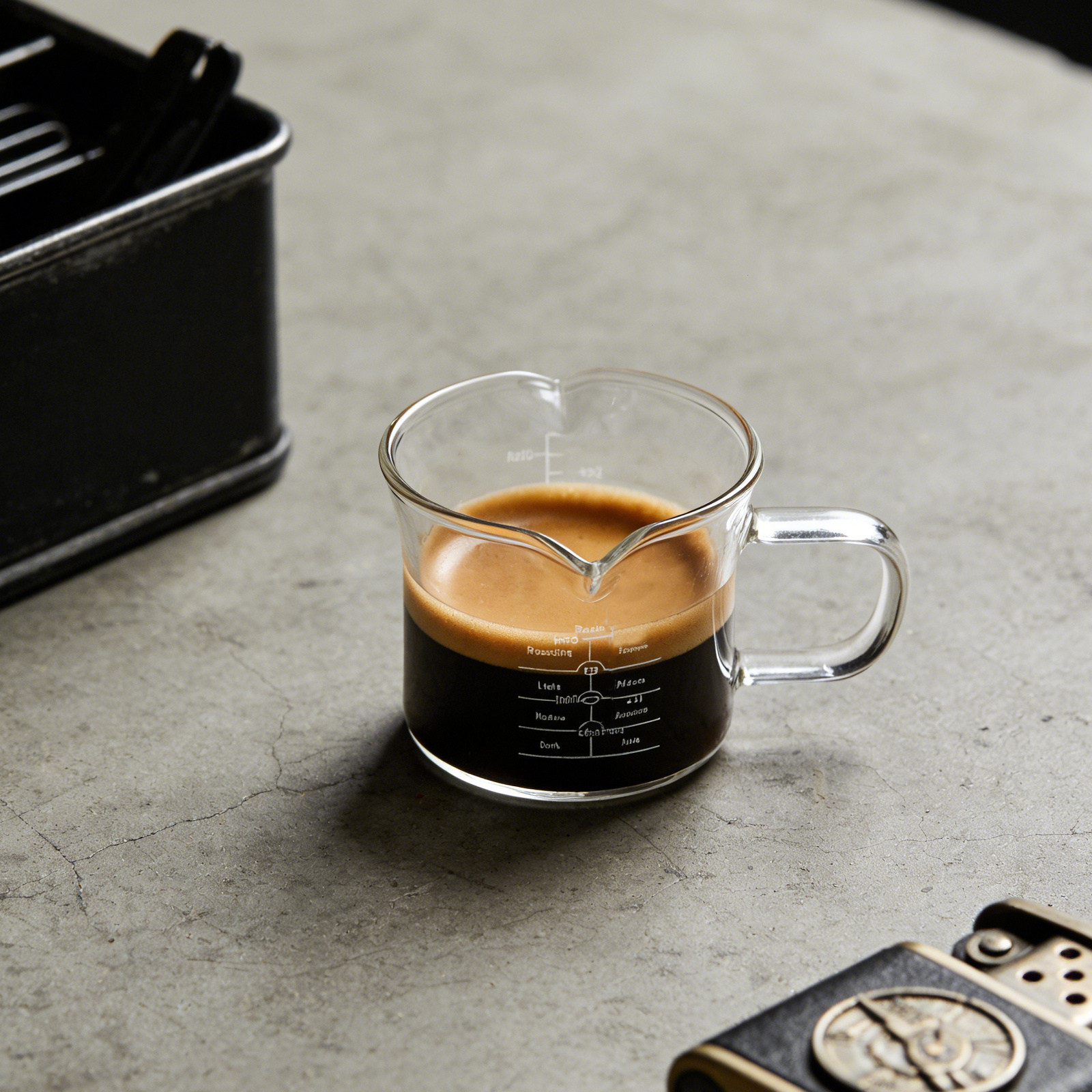 Doppeltrichter-Messbecher aus  – Coffee Tea Cup Bewertung und Preis
